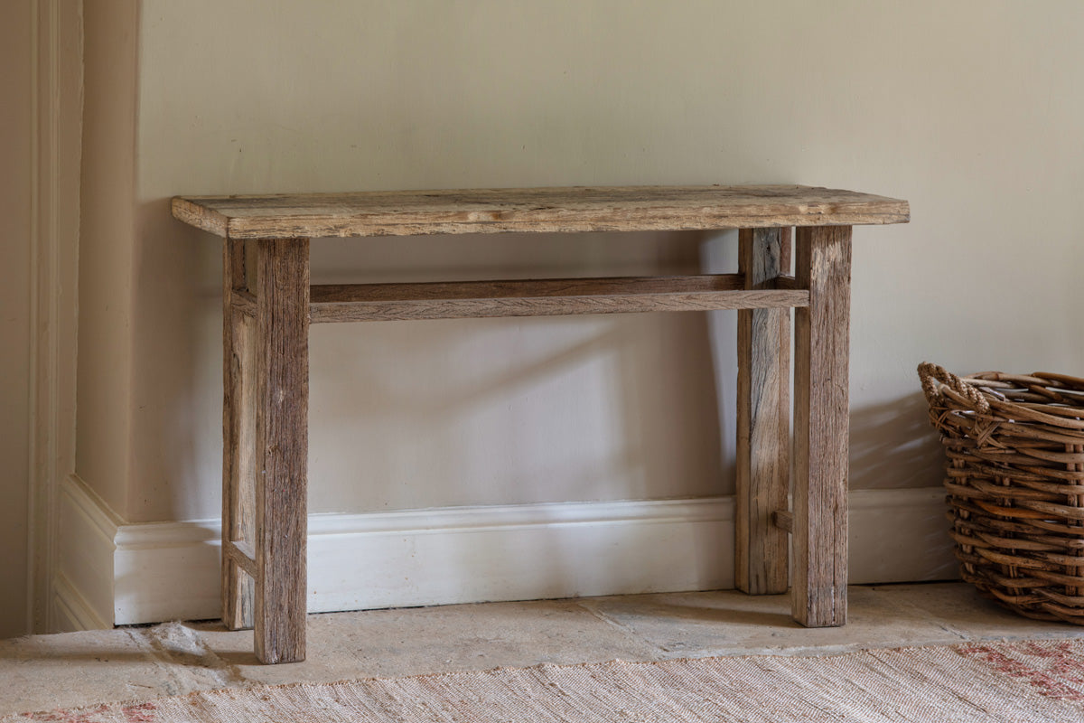 Ibo Reclaimed Wood Console Table - Natural