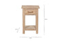 Ibo Reclaimed Wood Bedside Table - Natural