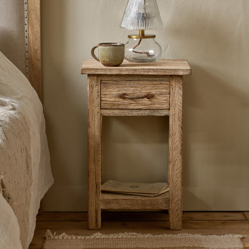 Ibo Reclaimed Wood Bedside Table - Natural