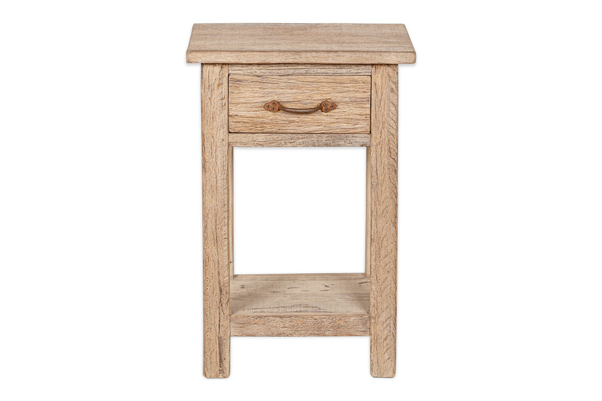 Ibo Reclaimed Wood Bedside Table - Natural