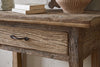 Ibo Reclaimed Wood 1 Drawer Console Table - Natural