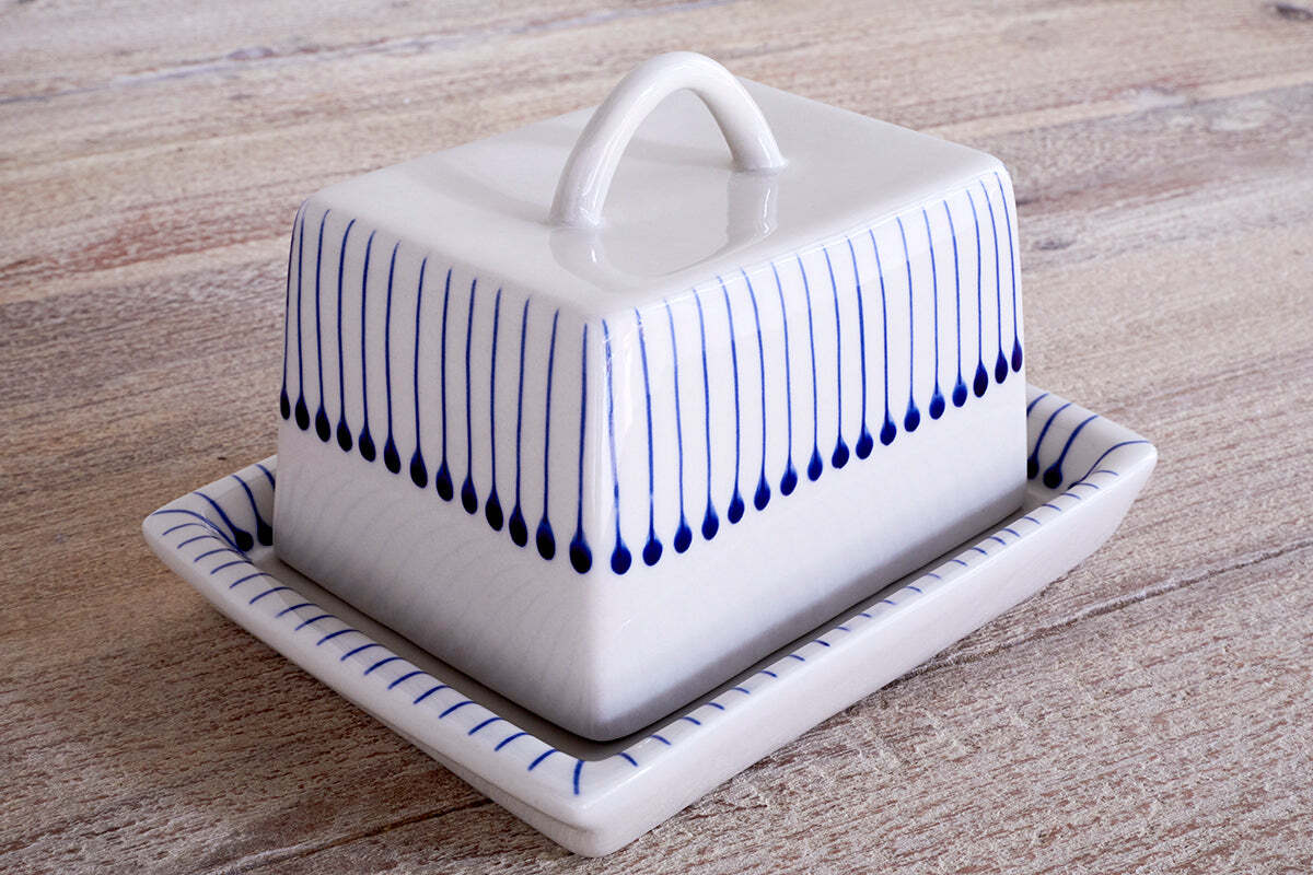 Iba Butter Dish - Indigo