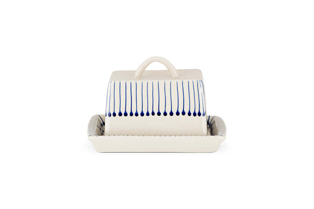Iba Butter Dish - Indigo