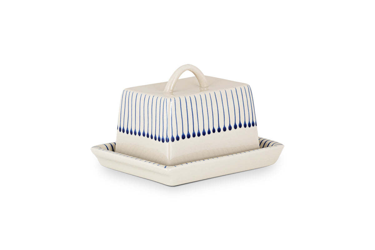 Iba Butter Dish - Indigo