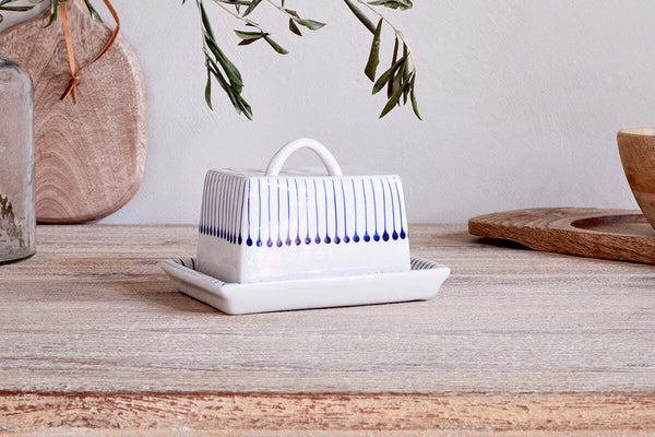 Iba Butter Dish - Indigo