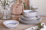 Iba Dinnerware Set - Indigo - (Set of 12)