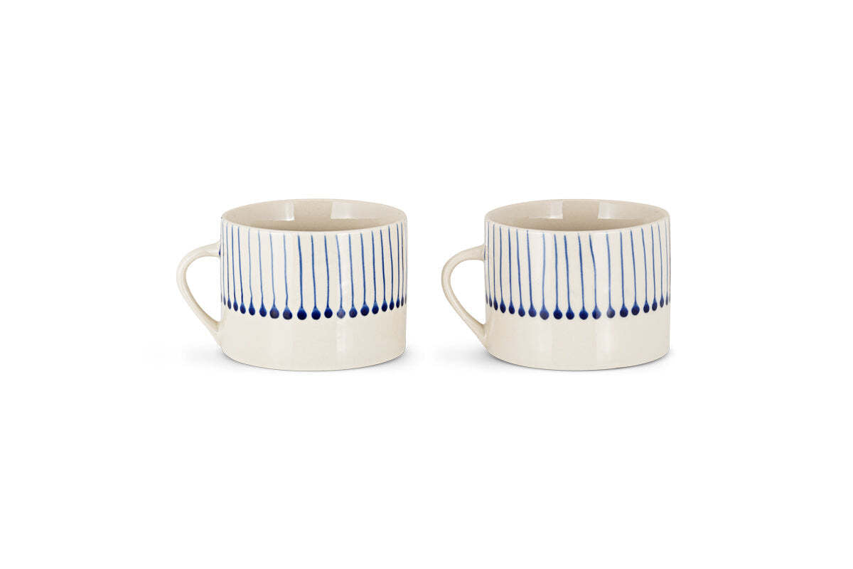 Iba Mug - Indigo - Large (Set of 2)