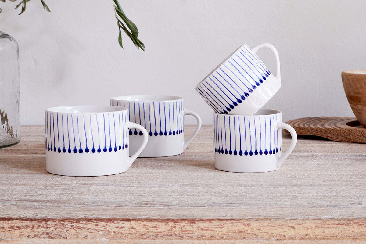 Iba Mug - Indigo - Large (Set of 2)