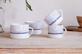 Iba Mug - Indigo - Small (Set of 2)