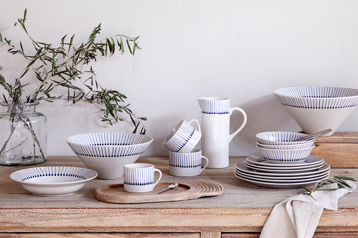 Iba Serving Bowl - Indigo-Trade nkuku