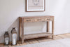 Ibo Reclaimed Wood 3 Drawer Console Table - Natural