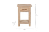 Ibo Reclaimed Wood Bedside Table - Natural