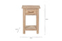 Ibo Reclaimed Wood Bedside Table - Natural