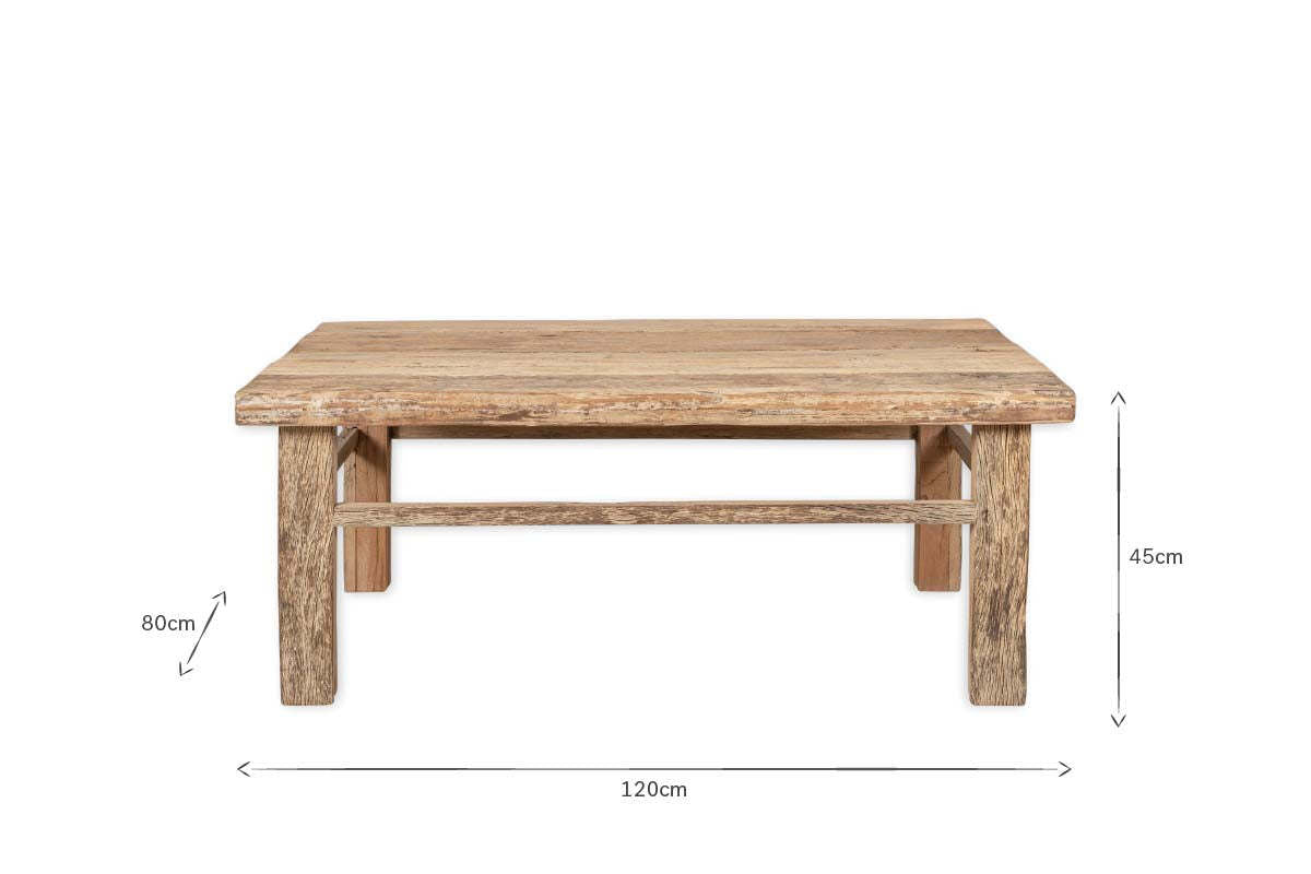 Ibo Reclaimed Wood Coffee Table - Natural