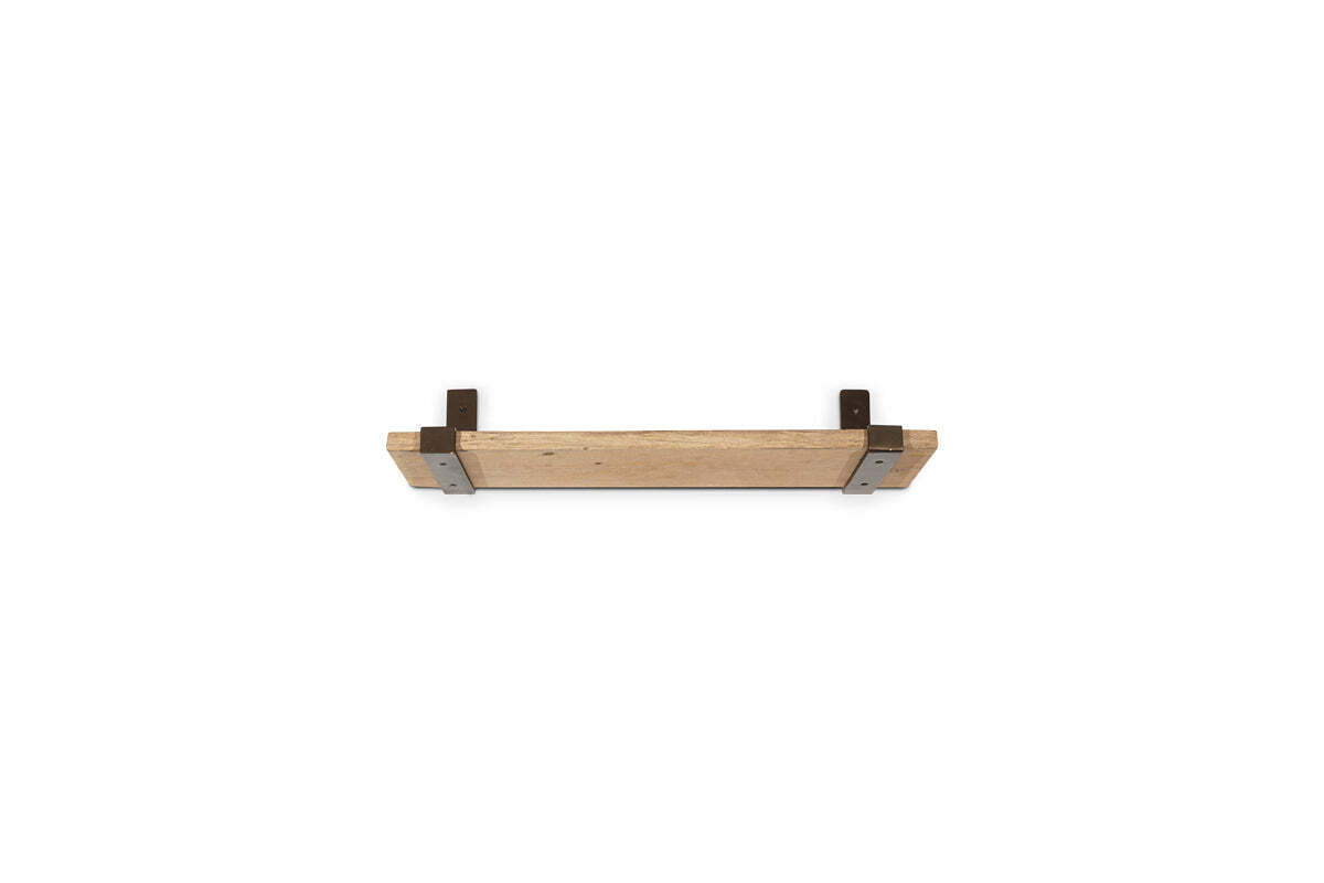 Ibo Reclaimed Wood & Iron Shelf - Natural