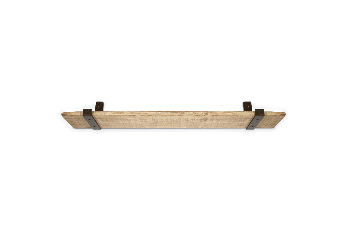 Ibo Reclaimed Wood & Iron Shelf - Natural