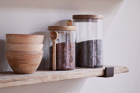 Ibo Reclaimed Wood & Iron Shelf - Natural