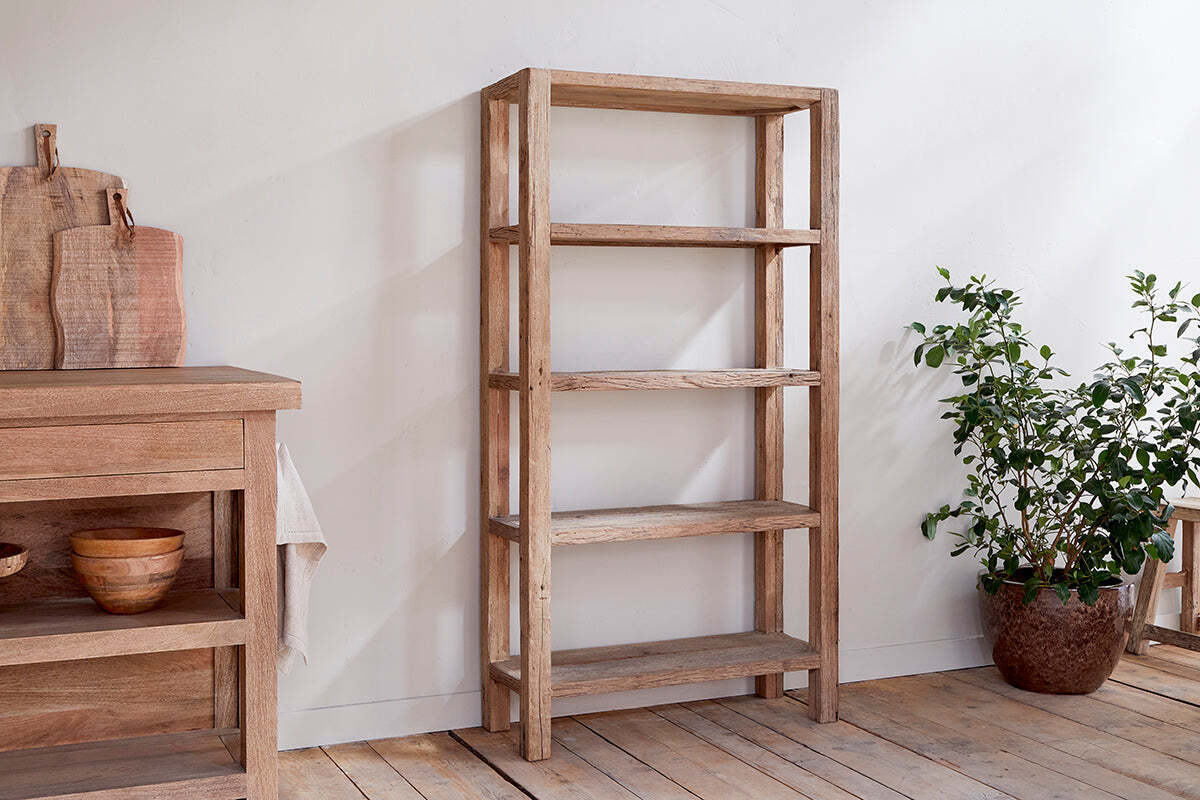 Ibo Reclaimed Wood Shelf - Natural - Wide