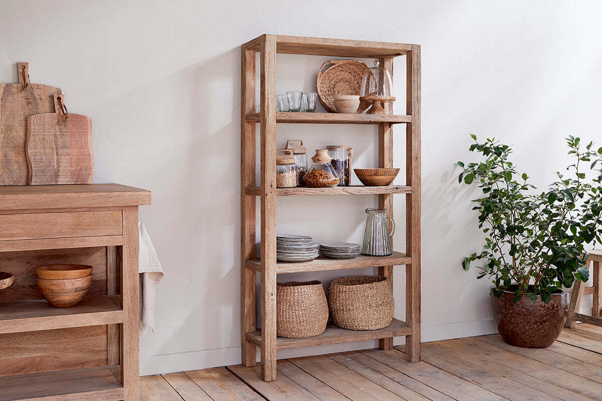 Ibo Reclaimed Wood Shelf - Natural - Wide