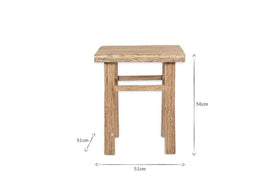 Ibo Reclaimed Wood Side Table - Natural
