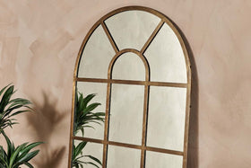 Imoma Iron Full Length Arch Mirror - Brass