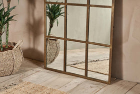Imoma Iron Full Length Arch Mirror - Brass