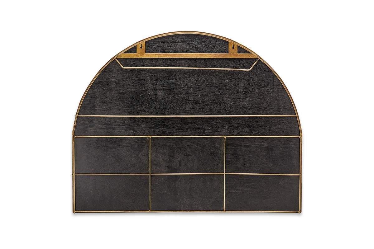Imoma Iron Overmantel Arch Mirror - Brass