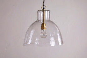 Inayah Recycled Glass Pendant - Clear