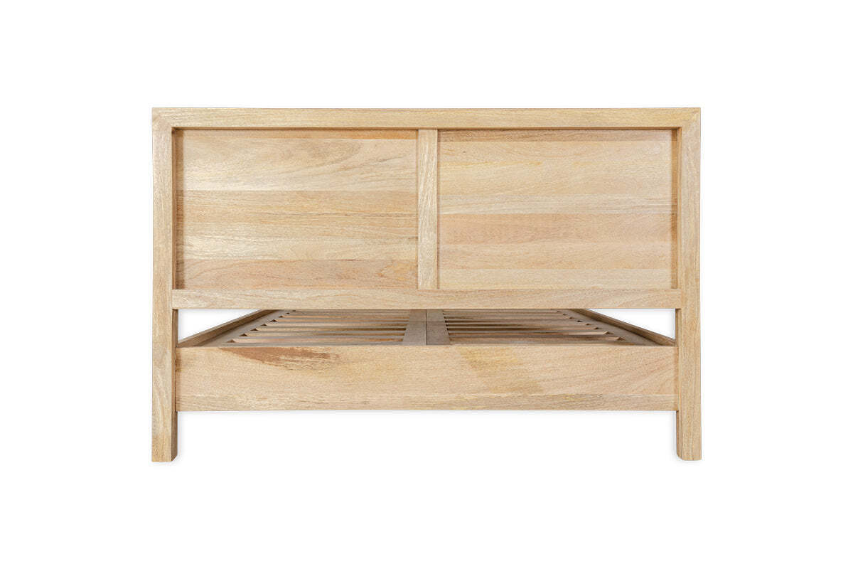 Indali Mango Wood Bed - Natural
