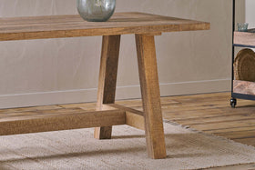 Indali Mango Wood Dining Table - Natural