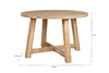 Indali Mango Wood Round Dining Table