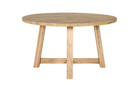Indali Mango Wood Round Dining Table - Natural
