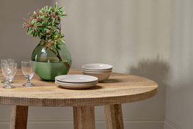 Indali Mango Wood Round Dining Table - Natural
