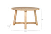 Indali Mango Wood Round Dining Table