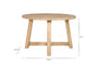 Indali Mango Wood Round Dining Table