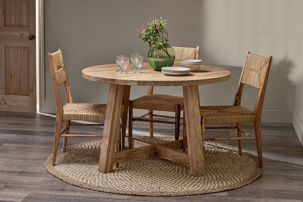 Indali Mango Wood Round Dining Table