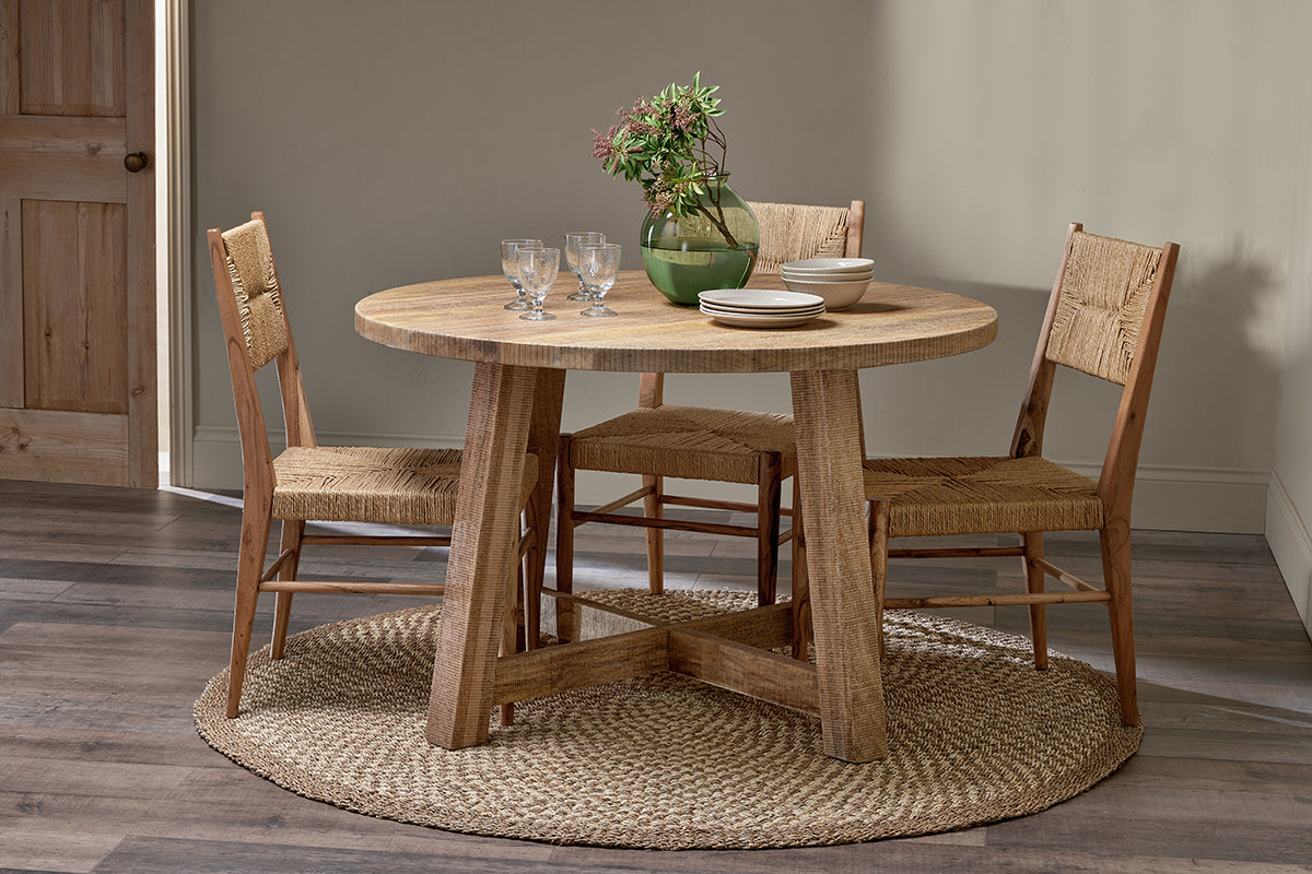 Indali Mango Wood Round Dining Table