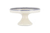 Indigo Drop Ceramic Stand - Cream & Indigo