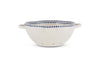 Indigo Drop Colander - Cream & Indigo