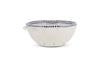 Indigo Drop Colander - Cream & Indigo