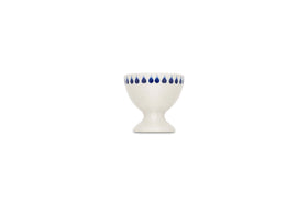Indigo Drop Egg Cups - Cream & Indigo (Set of 2)