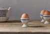 Indigo Drop Egg Cups - Cream & Indigo (Set of 2)