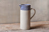 Indigo Drop Jug - Cream & Indigo - Large