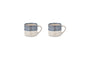 Indigo Drop Mug - Cream & Indigo - Small (Set of 2)