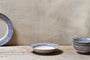 Indigo Drop Pasta Bowl - Cream & Indigo