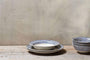 Indigo Drop Pasta Bowl - Cream & Indigo