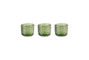Irda Glass Small Tealight - Dark Emerald  - Small (Set of 3)