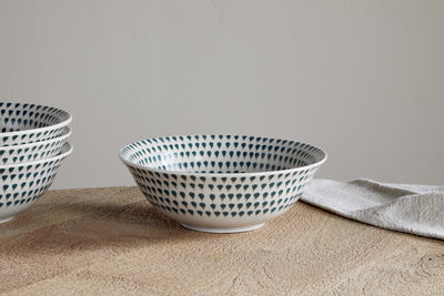 Juniper Drop Cereal Bowl - Cream & Juniper