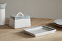 Juniper Drop Butter Dish - Cream & Juniper