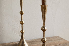 Javanee Candle Holder - Antique Brass